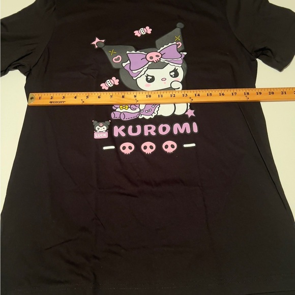 NWOT Sanrio Kuromi T-Shirt Jiraikei GAL Fashion Black Size Large - Picture 3 of 4